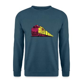 Güterzug Eisenbahn lok - Unisex Pullover - Indigoblau - Vorne