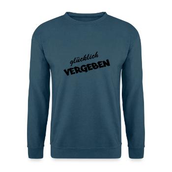 gluecklich_vergeben - Unisex Pullover - Indigoblau - Vorne