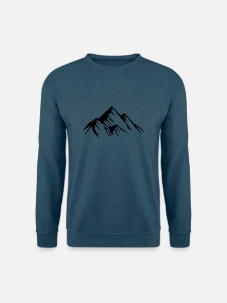 mountains berge design - Unisex Pullover - Indigoblau