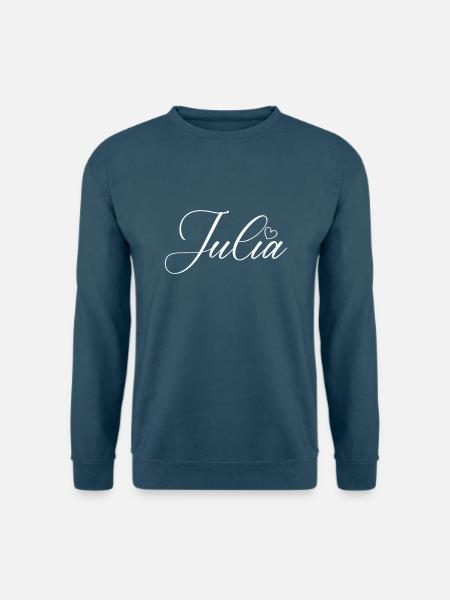 julia name - Unisex Pullover - Indigoblau