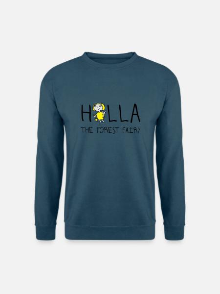 holla_the_forest_fairy_052012a_3c - Unisex Pullover - Indigoblau