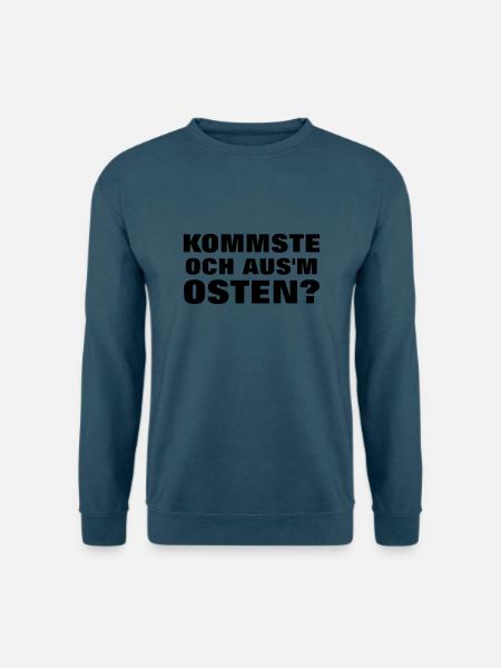 Kommste och ausm Osten - Unisex Pullover - Indigoblau