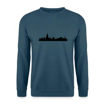 skyline - Unisex Pullover - Indigoblau - Vorne