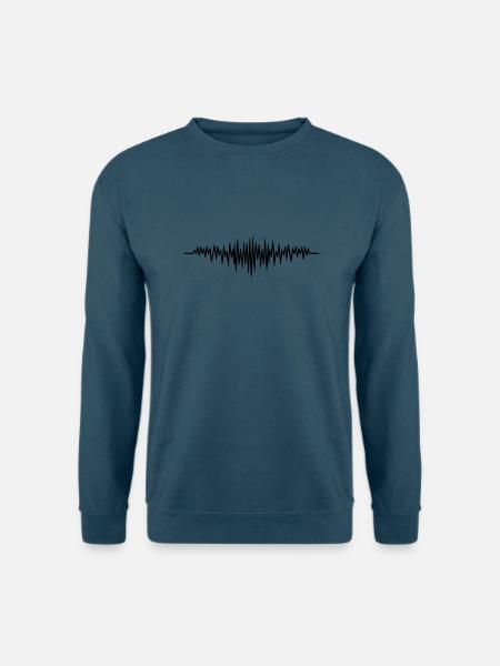 music wave - Flex - Glow in the Dark! - Unisex Pullover - Indigoblau
