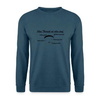 ohne thermik Geschenk - Unisex Pullover - Indigoblau - Vorne