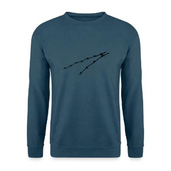 Stacheldraht - Unisex Pullover - Indigoblau - Vorne