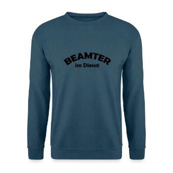 beamter im dienst - Unisex Pullover - Indigoblau - Vorne