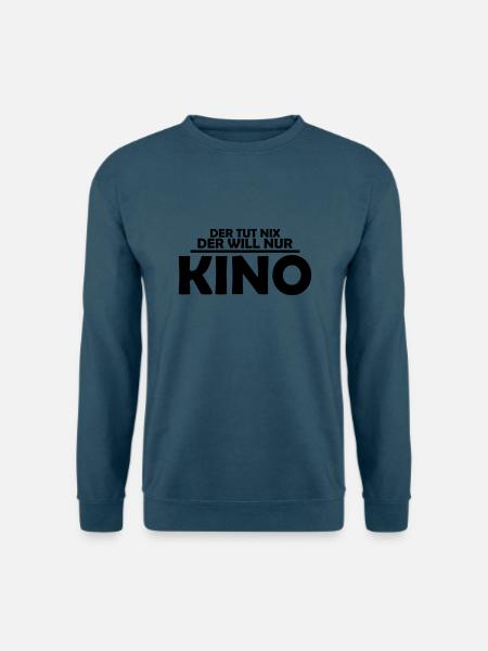 der tut nix, der will nur kino - Unisex Pullover - Indigoblau