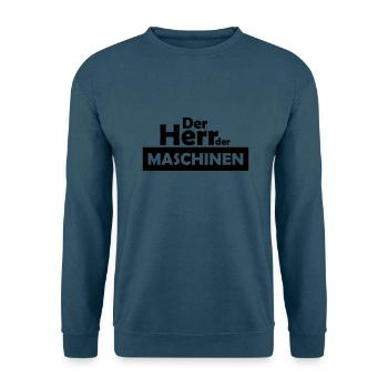 der herr der maschinen - Unisex Pullover - Indigoblau - Vorne