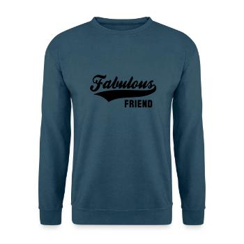 Fabulous FRIEND - Unisex Pullover - Indigoblau - Vorne