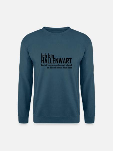 ich bin hallenwart - Unisex Pullover - Indigoblau