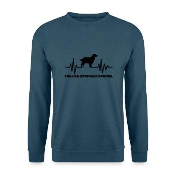 English Springer Spaniel - Unisex Pullover - Indigoblau - Vorne