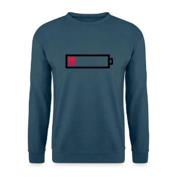 Leere Batterie - Unisex Pullover - Indigoblau - Vorne