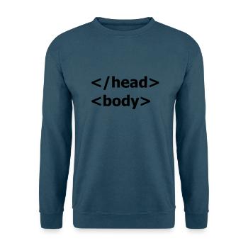 HTML Spass - Unisex Pullover - Indigoblau - Vorne