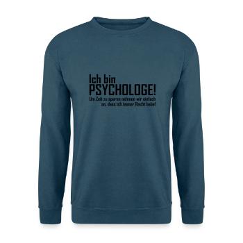 ich bin psychologe - Unisex Pullover - Indigoblau - Vorne