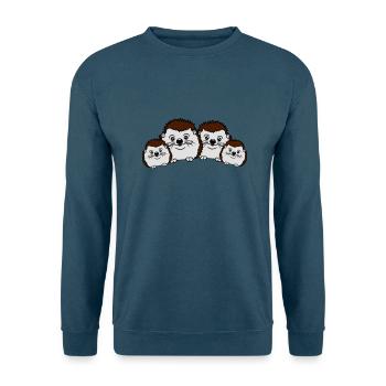 eltern paar pärchen liebe 2 kinder mama papa famil - Unisex Pullover - Indigoblau - Vorne