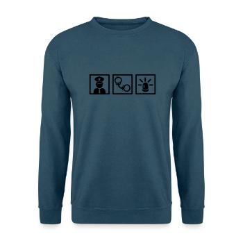 Polizist - Unisex Pullover - Indigoblau - Vorne