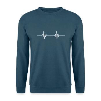 ekg diagramm beat - Unisex Pullover - Indigoblau - Vorne