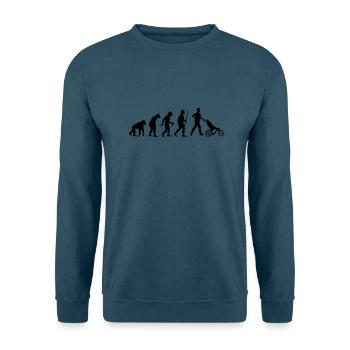 Father Evolution - Unisex Pullover - Indigoblau - Vorne