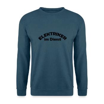 elektriker im dienst - Unisex Pullover - Indigoblau - Vorne