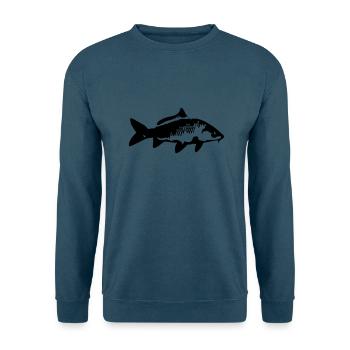 carp fish - Unisex Pullover - Indigoblau - Vorne