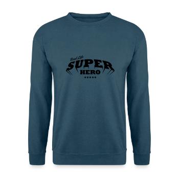 real life superhero - Unisex Pullover - Indigoblau - Vorne