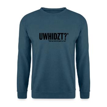 Und was hab ich damit zu tun? - Unisex Pullover - Indigoblau - Vorne