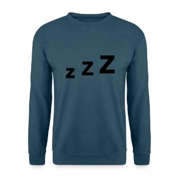 Schlafen - Unisex Pullover - Indigoblau - Vorne