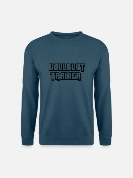 vollblut trainer - Unisex Pullover - Indigoblau