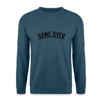 game over - Unisex Pullover - Indigoblau - Vorne
