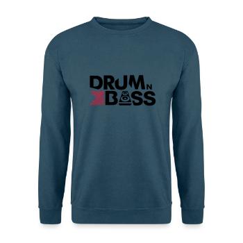 Drum n Bass - Unisex Pullover - Indigoblau - Vorne