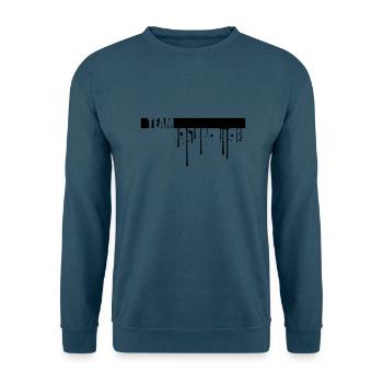 graffiti tropfen linie streifen team crew freunde - Unisex Pullover - Indigoblau - Vorne