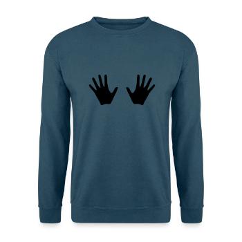 Hände - Unisex Pullover - Indigoblau - Vorne