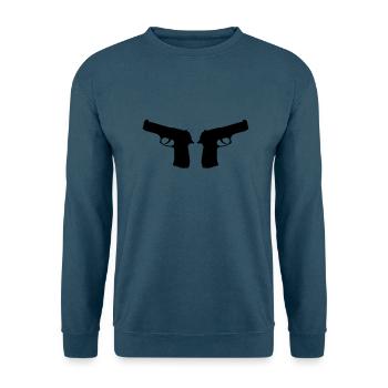 gun_1 - Unisex Pullover - Indigoblau - Vorne