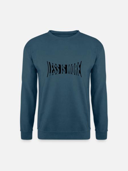 Spruch Logo Minimalismus - Unisex Pullover - Indigoblau