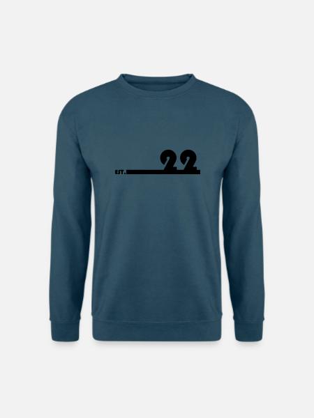 22_Black - Unisex Pullover - Indigoblau
