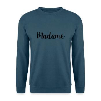 madame simple - Unisex Pullover - Indigoblau - Vorne
