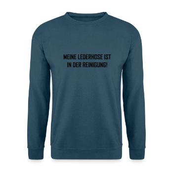 lederhose - Unisex Pullover - Indigoblau - Vorne