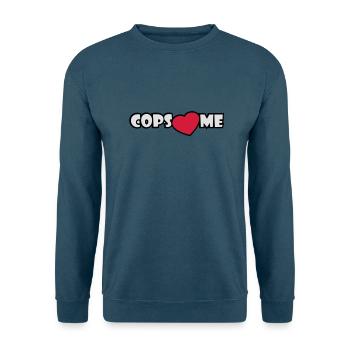 COPS LOVE ME - Unisex Pullover - Indigoblau - Vorne