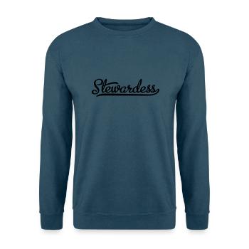 Stewardess - Unisex Pullover - Indigoblau - Vorne