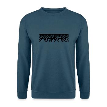 Pixel - Unisex Pullover - Indigoblau - Vorne