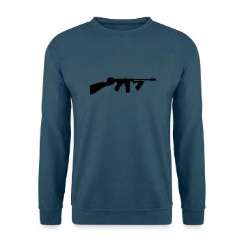 Tommy Gun - Unisex Pullover - Indigoblau - Vorne