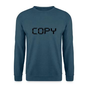Copy Copy and Paste Vater Sohn Partner Shirt - Unisex Pullover - Indigoblau - Vorne