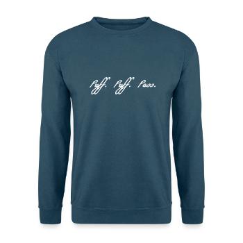 Puffpuff weis - Unisex Pullover - Indigoblau - Vorne