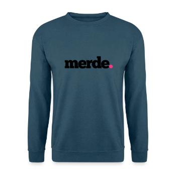 Merde - Unisex Pullover - Indigoblau - Vorne