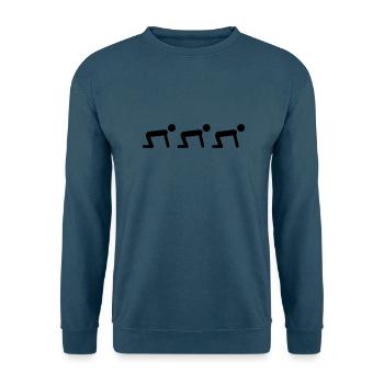 untertanen beten sklaven - Unisex Pullover - Indigoblau - Vorne