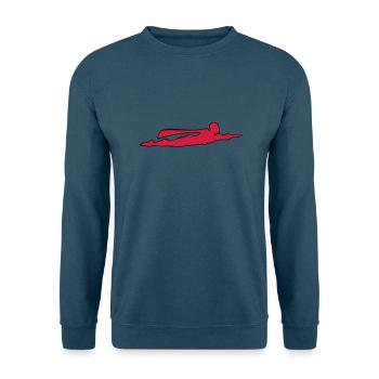 Superheld zweifarbig - Unisex Pullover - Indigoblau - Vorne