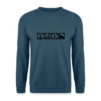 hamburg piktogramm - Unisex Pullover - Indigoblau - Vorne