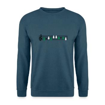 Weihnachten Weihnachtslied - Unisex Pullover - Indigoblau - Vorne