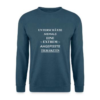 TIERÄRZTIN - Unisex Pullover - Indigoblau - Vorne